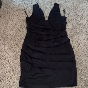 Black cocktail dress